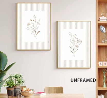LYVTEU Wildflower Wall Art, 12X16 Inch Unframed, 2Pcs - size: 12"Wx16"H