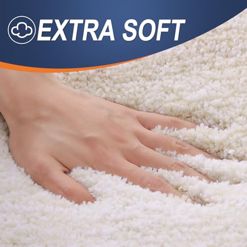OLANLY Small Bathroom Rugs 24x16, Extra Soft Absorbent Microfiber Bath Rugs - color: Light Beige, size: 24" X 16"