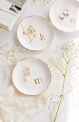 COLLECTIVE HOME Ceramic Jewelry Tray, Trinket Dish, Gifts for Women (I) - color: I