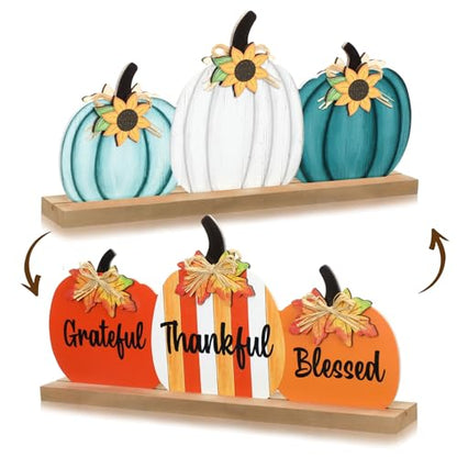 Fall Thanksgiving Pumpkin Wooden Sign Office Home Decor - style: Classic Pumpkin