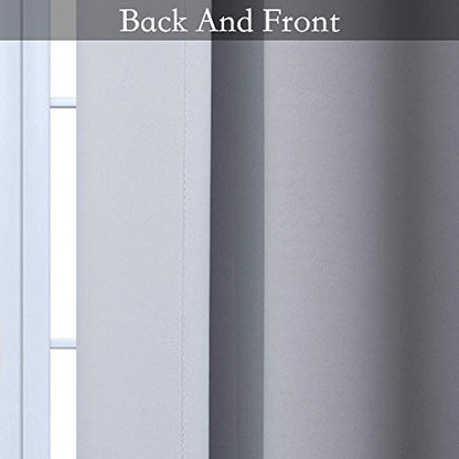 SimpleHome Ombre Black to Grey White Curtains for Living Room 52Wx84L - color: Black, size: 52"W x 84"L (Pack of 2)