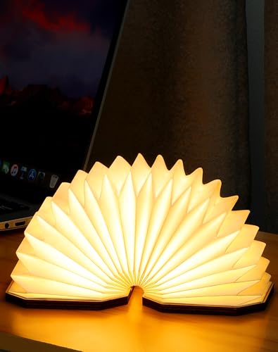 Originality Folding Accordion Lamp, Japanese Gift, LED Paper Lantern - color: Walnut