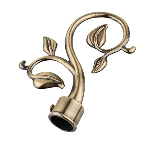 1 Pair Decorative Curtain Drapery Rod/Pole Finials Ends for 22mm Curtain Poles - Bronze, as described