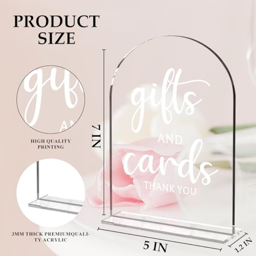 6 Pcs Wedding Sign Decor, Ceremony Sign, Wedding Sign for Reception & Event Party,Bridal Shower Decorations, Wedding Table Sign Accessories for Anniversary and Event 5x7 Inch - color: 6PcsGifts