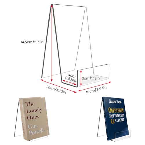 16 Pcs Large Acrylic Book Display Stand