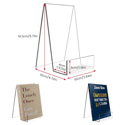 16 Pcs Large Acrylic Book Display Stand