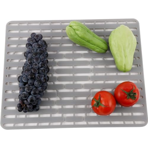 Nice Day® Good Grips Silicone Sink Mat,Ceramic glass mat (2 Packs)16"x12.9" - size: 13" x 16"