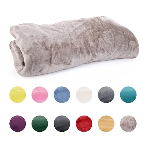 Mintra Home Throw Blanket for Couch, Soft Polyester Fleece Blanket, Cozy Lightweight Fuzzy Fall Décor Throw Blankets for Bed/Bed Cover/Couch Cover, 51” x 70” (S, Mocha) - color: Mocha, size: 51in x 70in (Small)