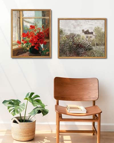 UPWOIGH Olga Wisinger-Florian Poppies Framed Wall Art, 16 x 24 Inch - color: Red Poppies, size: 24"L x 16"W