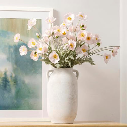 Vanselia Ceramic Flower Vase Home Table Decor Living Room Farmhouse 12 in - color: 12" Rustic