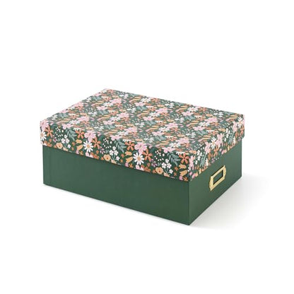 Soul & Lane - Photo Memory Storage Box, 11.7x7.7x4.5 In, Woodland Meadow - color: Woodland Meadow