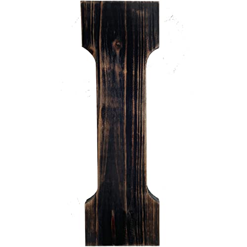 Big Letter Wall Art for Living Room, Bathroom, Bedroom, and Home Decor, Rustic Farmhouse Lettering for Family Last Names, Large Decorative Wood, 14” x 10” (Big I) - color: Big I