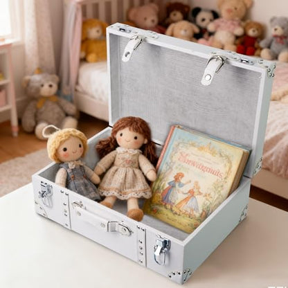 DreamsEden Decorative Wooden Treasure Chest, Keepsake Storage Container