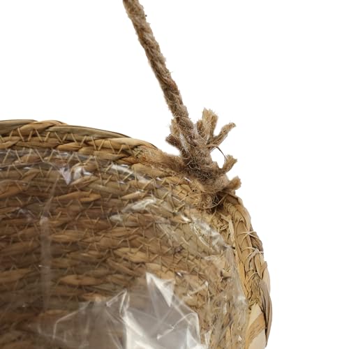 MY MIRONEY 2PCS Hanging Planter Basket, Khaki - size: 8.11" x 4.96"
