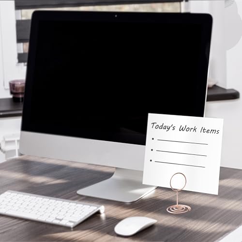 Table Number Holders, 26PCS Place Card Holder, Photo Holder (2" Rose Gold) - color: Rose Gold, size: Small