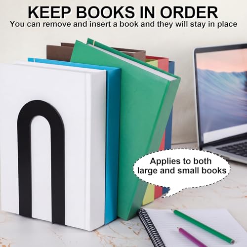 Chunful Metal BookEnds Shelves - color: Black, size: 7.5*5.75*3.5in