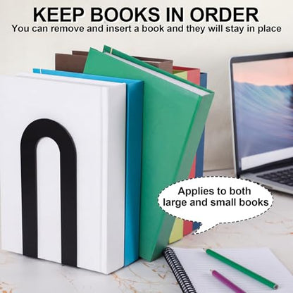 Chunful Metal BookEnds Shelves - color: Black, size: 7.5*5.75*3.5in