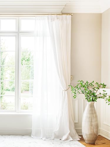 BlastHome® Luxury Fixed Length Double Curtain Rod, 5 ft, Brushed Gold - color: Brushed Gold, size: 5 foot, style: Double Rod