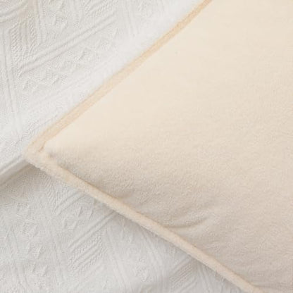 Kevin Textile Soft Waterproof Pillow Covers 20x20 Inch 2 Pack, Beige - color: Beige, size: 20" x 20" (Pack of 2)