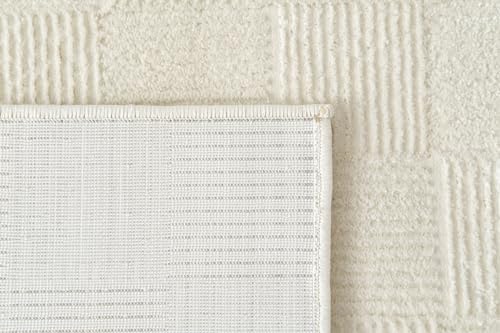 Revival Rugs Willow 2'x3' Area Rugs for Kitchen Bedroom - Washable, 100% Recycled, Oeko-TEX Certified, Medium Pile, Modern, Beige, Cream - size: 2' x 2'11" (Rectangular)
