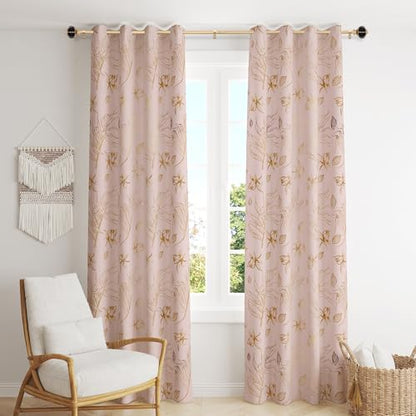 Ceramic Curtain Rods for Windows 18 to 55 Inch 1 Inch Adjustable - color: Gold Black, size: 18"-55"