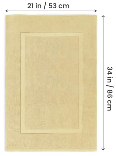 Utopia Towels Cotton Bath Mat, 21x34 in, 2 Pack, Champagne - color: Champagne, size: 2 Bath Mats