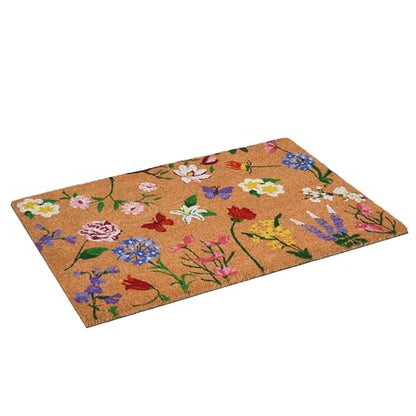 Calloway Mills Butterfly Garden Doormat (24" x 36") - color: Butterfly Garden, size: 2' x 3' (Rectangular)