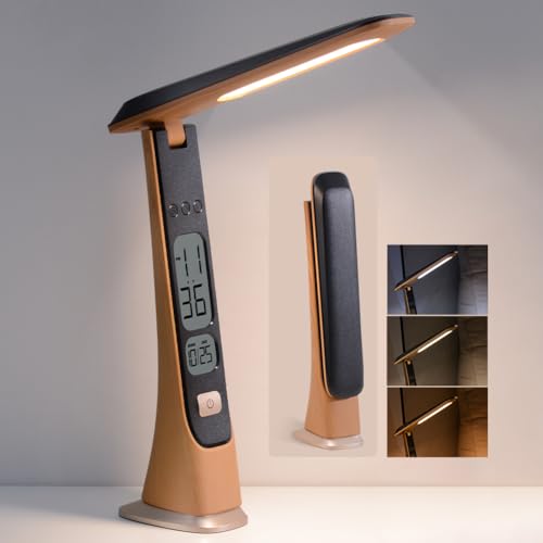 WILIT Rechargeable Lamps Cordless Table Lamp, Foldable Portable Desk Lamp - LED Battery Operated Lights with Stepless Brightness&Time Display for Office Lamp, Book Lights, College Dorm Essentials - style: Classic