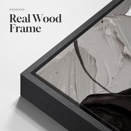 Large Framed Modern Abstract Wall Art for Living Room, 3 Piece 24x36 Inch - color: Shades of Grey, size: 24" W x 36" H x 3Pcs
