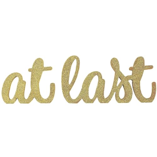 at Last Tabletop Signs - Home Decor - 2 Pieces