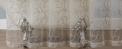 Warm Home Designs 72x72 Shower Curtain with Linen Embroidery. OLS Linen 72 - color: Linen
