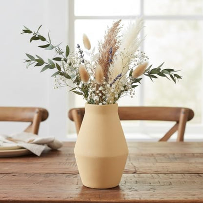 Terracotta Ceramic Vase, 10 Inch - color: Terracotta, size: 10 inch