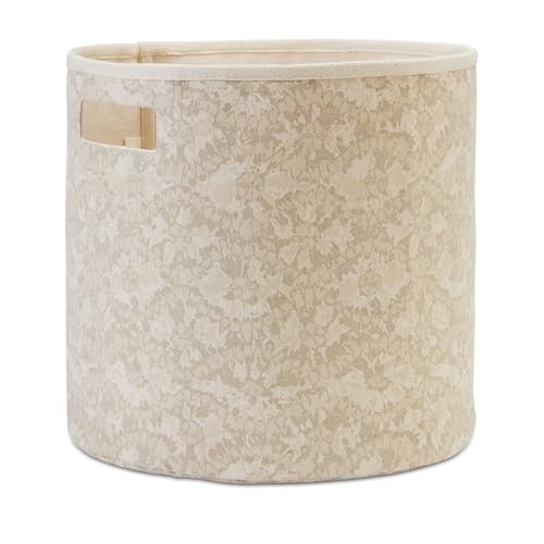 Crane Baby Willow 100% Cotton Storage Bin, 13" x 12", Storage Bin For Nursery, Batik Design - size: 13 x 12 Inches, style: Willow