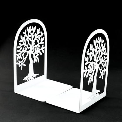 4 Style Tree of Life Desktop Book Ends for Teacher - Office Desktop Home Bookend Non-Skid Book Ends Gift for Book Loves Office Desktop Iron Book Rack (2pc B187-B173), SL213 - color: 2pairs B187-b173