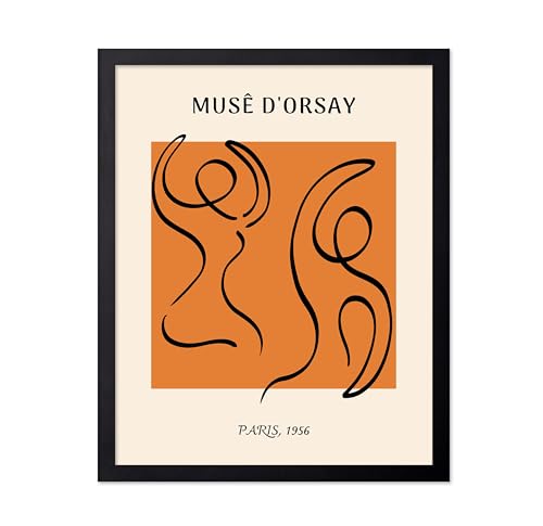 Poster Master Vintage Poster - Retro Line Figure Print - Line Drawing Art - Minimal Gift for Him, Her, Men, Women - Abstract Decor for Office, Bedroom, Living Room - 11x14 UNFRAMED Wall Art - color: Style-12, size: 11"L x 14"W