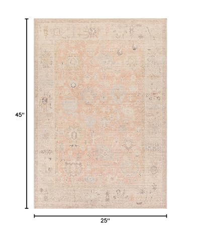 Livabliss x Becki Owens Marlene Vintage Medallion Area Rug, 2'2" x 3'9", Vintage Pink - color: Vintage Pink, size: 2'1" x 3'9" (Rectangular)