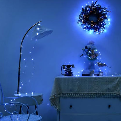 Ariceleo 4 Pack 16.4ft Battery Operated String Lights with Timer, Cool White with Synchronized Twinkle Mode, Fairy Lights Battery Powered, 50 LEDs, Idea for Christmas Bedroom Party Wedding - color: Cool White, size: 4 Pack-Upgrade
