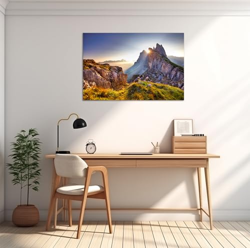 YIOZHAOFH Wall Art Nature Landscape Mountains Pictures Wall Decor Living Room Canvas Art National Park Artwork for Bedroom Office - color: YZ-NAPARK-05, size: 12"L x 16"W