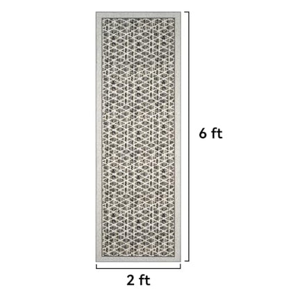 Runner Rug Hallway,Low Pile Kitchen Rug for Entryway,Grey,2x6ft - color: Grey, size: 2'x6'