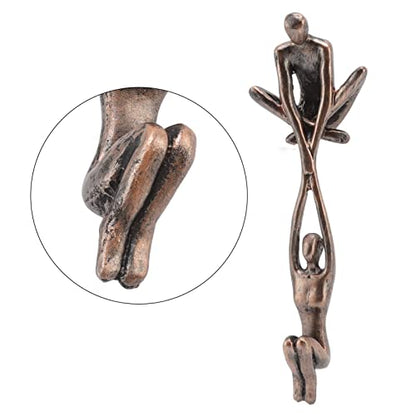 Lover Sculpture Ornament Abstract Art Statue Couple Man Lifting Woman Dancing Figurine for Home Decor Living Room Display Cabinet