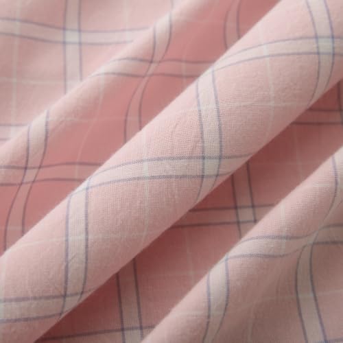 Mywinlle Blush Pink Plaid Ruffle Throw Pillow Shams 18"x18" Set of 2 - color: Blush Pink Plaid, size: 18" x 18" (Pack of 2)
