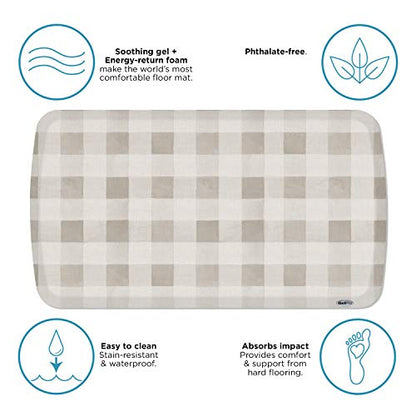GelPro Elite Premium Gel + Foam 3/4" Thick Anti-Fatigue Floor Mat, 20" x 36", Farmhouse Tan - color: Farmhouse Tan, size: 36"L x 20"W x 0.8"Th