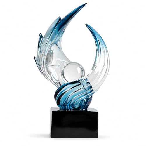 AWNR Modern Sculptures Living Room Shelf Decor Home Décor Accents - color: Blue-c