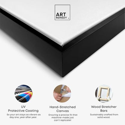 Art Remedy Botanical Prints Canvas, 20" x 30", Black Frame, Thunberg Orange Lily - color: Black Frame, size: 31"L x 21"W