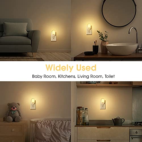 L LOHAS LED Night Lights Plug into Wall, [2 Pack] LED Dimmable Night Light - color: Soft White, size: 2 Count (Pack of 1)