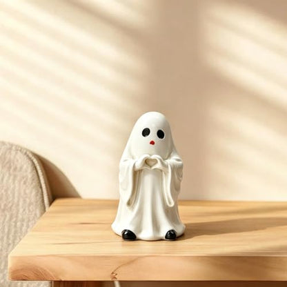 1 Pcs Halloween Figurine Heart Ghost Resin Statues - color: Styl 22