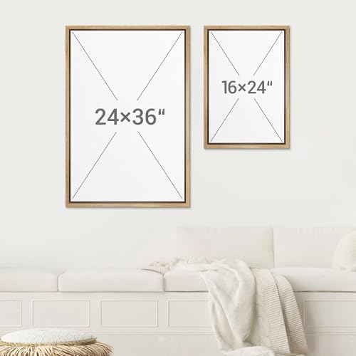 SIGNWIN Framed Canvas Print Wall Art Set Warm Neutral Abstract Geometric Brown Beige Illustrations Modern Art Minimal Boho Relax/Calm for Living Room, Bedroom, Office - 16"x24"x2 NATURAL - color: A16-2603-EDW08, size: 16"x24"x2 Panels Natural