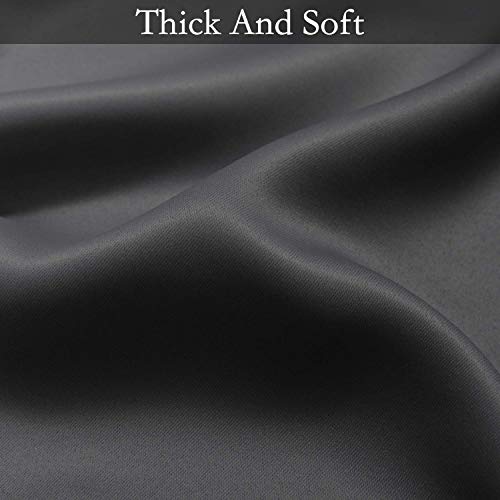 SimpleHome Ombre Black to Grey White Curtains for Living Room 42Wx63L - color: Black, size: 42"W x 63"L (Pack of 2)