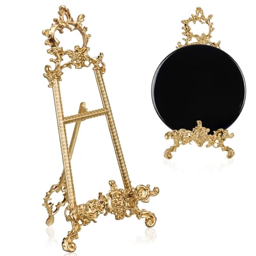 Novabright 11.5 Inch Ornate Metal Display Stand for Scrying Mirrors - size: 11.5 Inch, style: Vintage