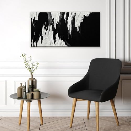 Black And White Abstract Wall Art For iving Room Prints Paintings 20" X 40" - color: QUN-3B, size: 40"L x 20"W